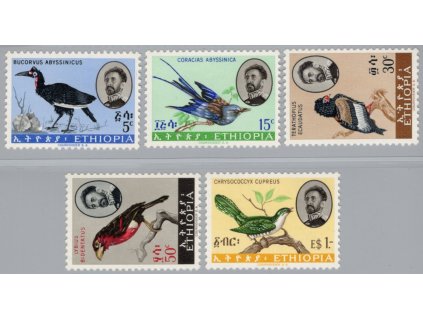 Etiopie 1962, Mi. 425-9, xx Ptáci