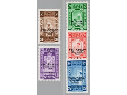 Etiopie 1960, Mi. 391-5, xx Červený kříž