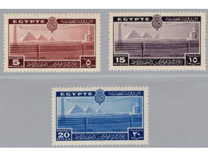 Egypt 1938, Mi. 244-6, xx Kongres