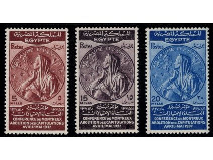Egypt 1937, Mi. 234-6, x Kapitulace