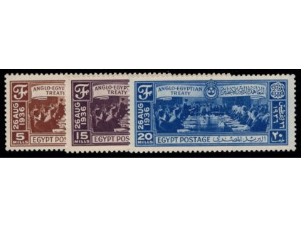 Egypt 1936, Mi. 220-2, xx Smlouva