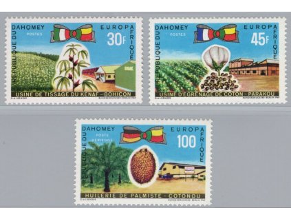 Dahomey 1969, Mi. 390-2, xx Rostliny