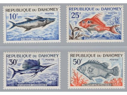 Dahomey 1965, Mi. 258-61, xx Ryby