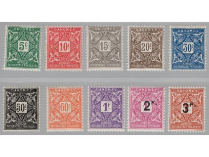 Dahomey Doplatní 1914/27, Mi. P9-18, xx