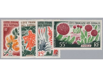 Somálsko (francouzské) 1966, Mi. 373-6, xx Květiny