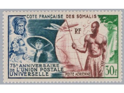 Somálsko (francouzské) 1949, Mi. 307, xx UPU