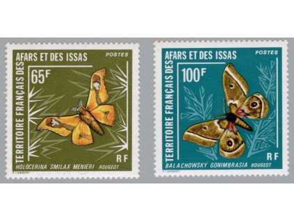 Afar a Issa 1976, Mi. 145-6, xx Motýli