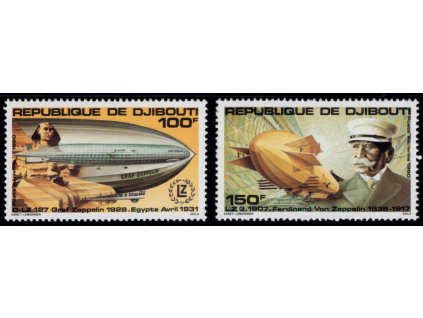 Džibuti 1980, Mi. 285-6, xx Zepelín