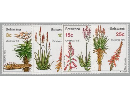 Bostwana 1975, Mi. 143-6, xx Květiny