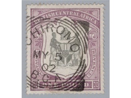 Britská střední Afrika 1897, Mi. 51, O 1 L, SG 375 £