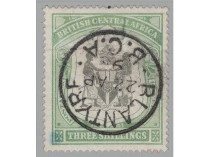 Britská střední Afrika 1897, Mi. 48, O 3 s, dv - sleva!