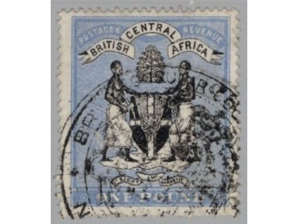 Britská střední Afrika 1896, Mi. 39, O 1 L