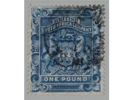 Rhodesie - Britská Jihoafrická společnost 1892, Mi. 8, O 1 L
