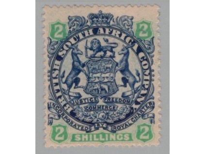 Rhodesie - Britská Jihoafrická společnost 1896, Mi. 33, x 2 s