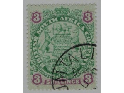 Rhodesie - Britská Jihoafrická společnost 1896, Mi. 35, O 3 s
