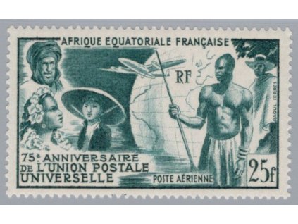 Francouzská rovníková Afrika 1949, Mi. 284, xx UPU