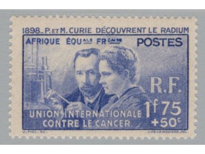Francouzská rovníková Afrika 1938, Mi. 82, x Curie
