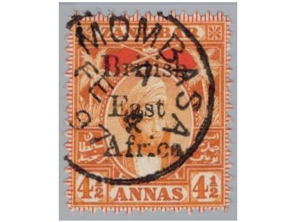 Britská východní Afrika 1897, Mi. 76, O 4,5 A