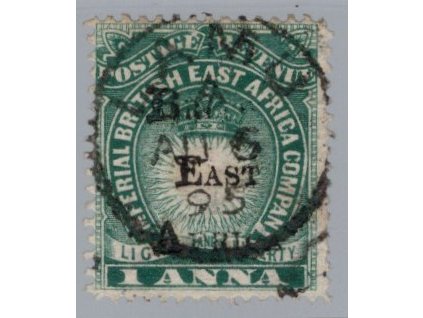 Britská východní Afrika 1895, Mi. 27, O 1 A přetisk