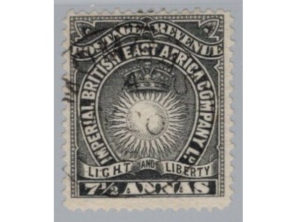 Britská východní Afrika 1890, Mi. 13, O 7,5 A