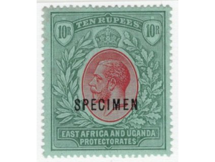 Britská východní Afrika a Uganda 1912, Mi. 56, x 10 R SPECIMEN, dvl - sleva!