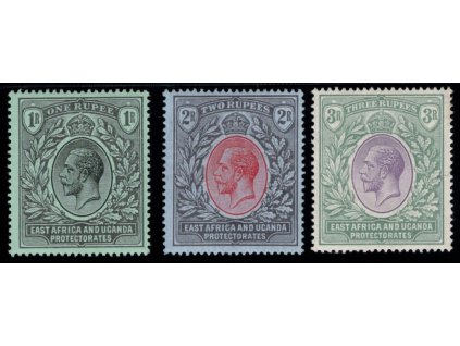 Britská východní Afrika a Uganda 1912, Mi. 51-3, x 1 - 3 R