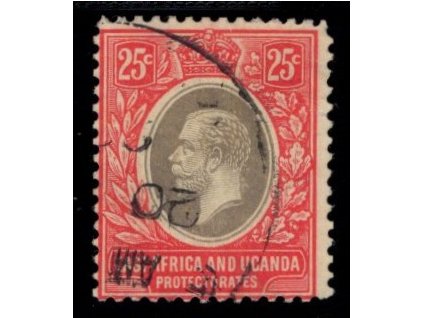 Britská východní Afrika a Uganda 1912, Mi. 48x, O 25 c