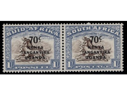K.U.T. (Keňa, Uganda, Tanganika) 1941, Mi. 78+79, xx/x 70 c / 1 s
