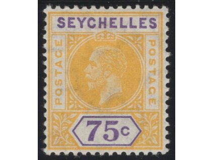 Seychely 1912, Mi. 71, x 75 c