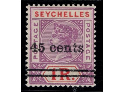Seychely 1901, Mi. 36, xx 45 c / 1 R