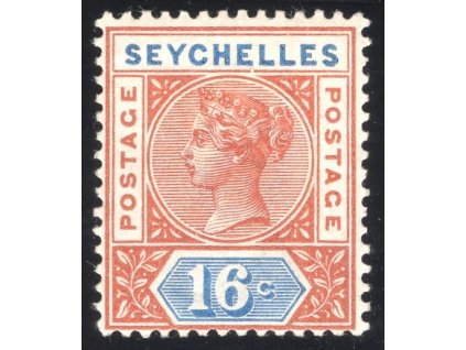 Seychely 1890, Mi. 6 I. TD, (x) 16 c