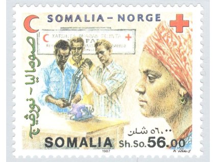 Somálsko 1987, Mi. 396, xx Červený kříž