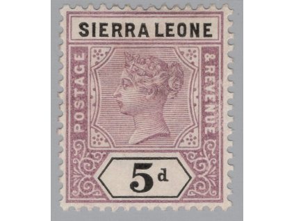 Sierra Leone 1896, Mi. 31, x 5 d