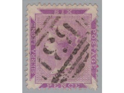 Sierra Leone 1885, Mi. 22a, O 6 d