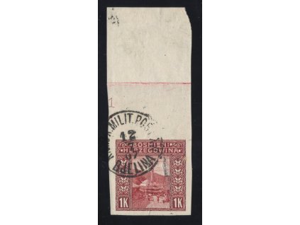 38164 rakousko bosna hercegovina 1906 mi 42 o 1 k vyplatni nezoubkovana s dc 1