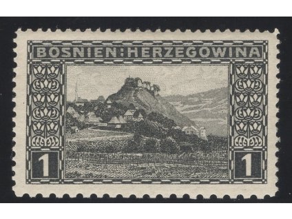 Rakousko - Bosna a Hercegovina 1906, Mi. 29, x 1 h, Řz 12:12:9:12