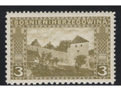 Rakousko - Bosna a Hercegovina 1906, Mi. 31, xx 3 h, Řz 12:12:9:10
