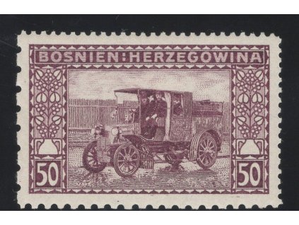Rakousko - Bosna a Hercegovina 1906, Mi. 41, x 50 h, Řz 12:12:9:6