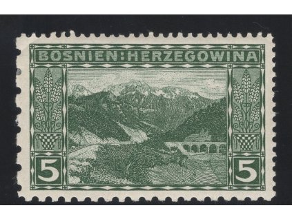 Rakousko - Bosna a Hercegovina 1906, Mi. 32, x 5 h, Řz 12:12:9:6