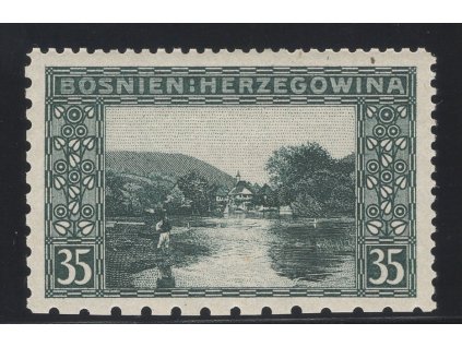 Rakousko - Bosna a Hercegovina 1906, Mi. 38, x 35 h, Řz 12:12:6:9