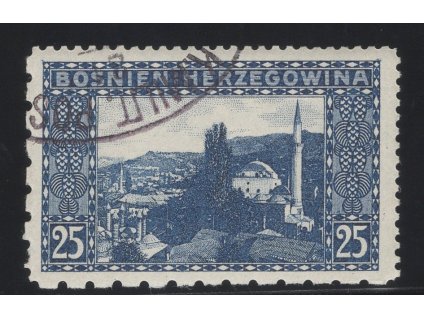 Rakousko - Bosna a Hercegovina 1906, Mi. 36, O 25 h, Řz 12:12:6:6