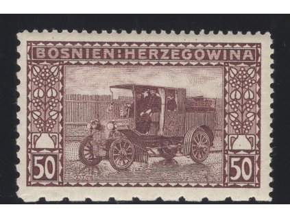 Rakousko - Bosna a Hercegovina 1906, Mi. 41, xx 50 h, Řz 12:12:5:9