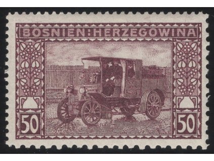 Rakousko - Bosna a Hercegovina 1906, Mi. 41, x 50 h, Řz 12:10:9:12