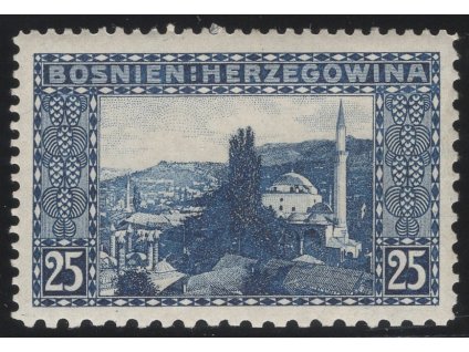 Rakousko - Bosna a Hercegovina 1906, Mi. 36, x 25 h, Řz 12:10:9:12