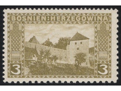 Rakousko - Bosna a Hercegovina 1906, Mi. 31, x 3 h, Řz 12:10:9:12