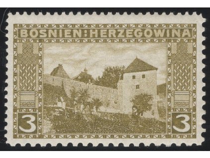 Rakousko - Bosna a Hercegovina 1906, Mi. 31, xx 3 h, Řz 12:10:9:12