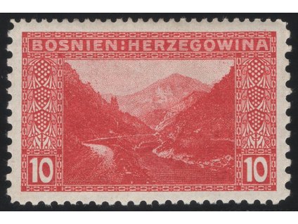 Rakousko - Bosna a Hercegovina 1906, Mi. 34, x 10 h, Řz 12:9:10:9