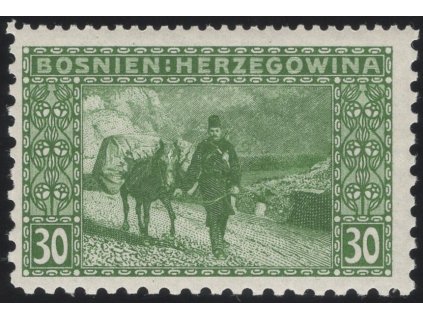 Rakousko - Bosna a Hercegovina 1906, Mi. 37, xx 30 h, Řz 12:9:9:9