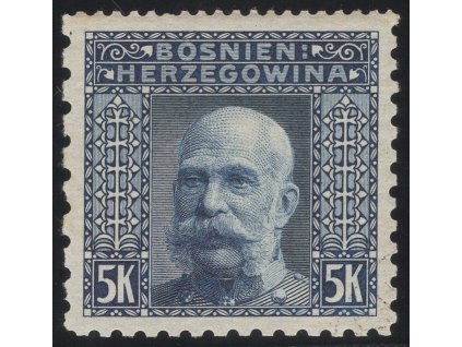 Rakousko - Bosna a Hercegovina 1906, Mi. 44, x 5 K, Řz 12:9:9:6
