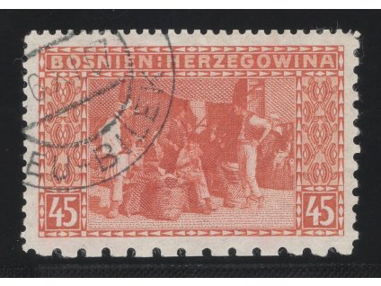 Rakousko - Bosna a Hercegovina 1906, Mi. 40, O 45 h, Řz 12:9:6:12